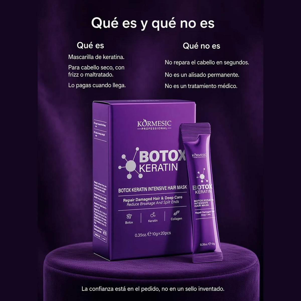 Qué es y qué no es la mascarilla de keratina.