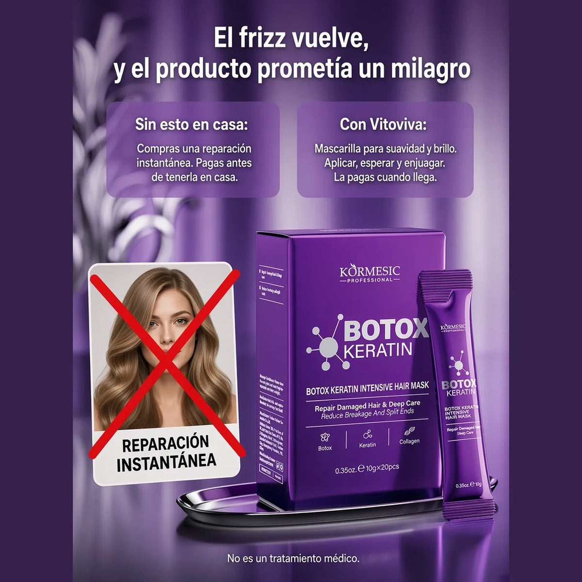 Sin reparación instantánea. Lo pagas cuando llega.