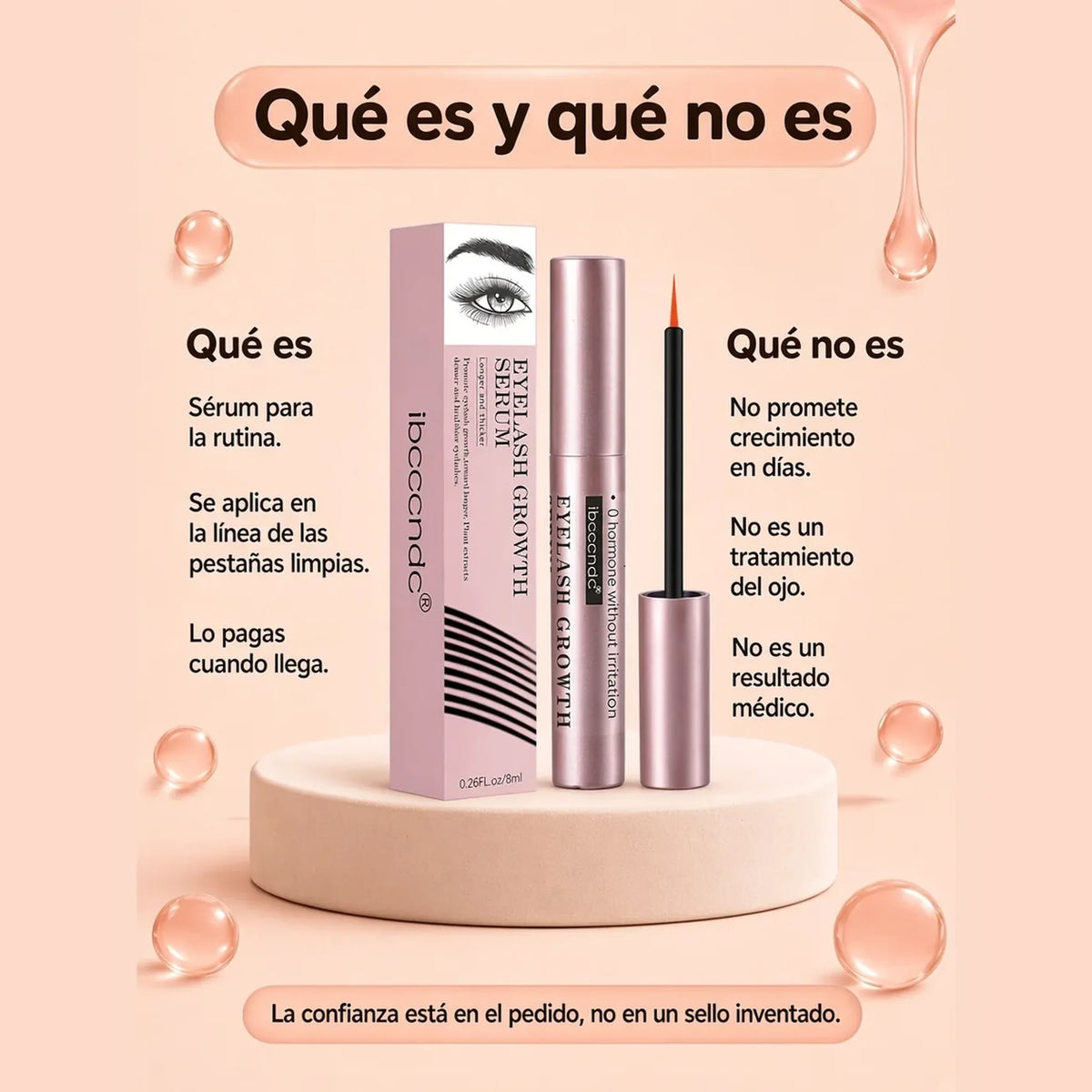 Qué es y qué no es el sérum de pestañas.